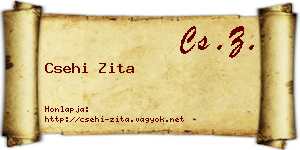 Csehi Zita névjegykártya